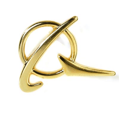 PRZYPINKA DO MARYNARKI - LOGO BOEING ZŁOTA